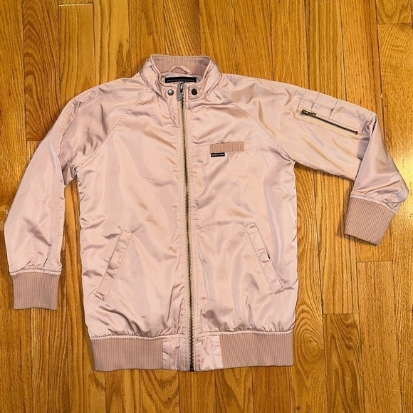Members Only Womens Washed Satin
Boyfriend Jacket- Blush, X-Small - Picture 3 of 10